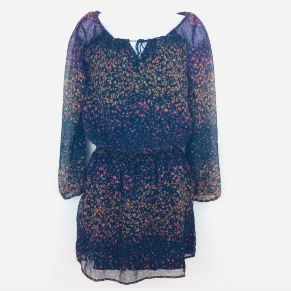 Jessica Simpson Black Floral Mini Dress